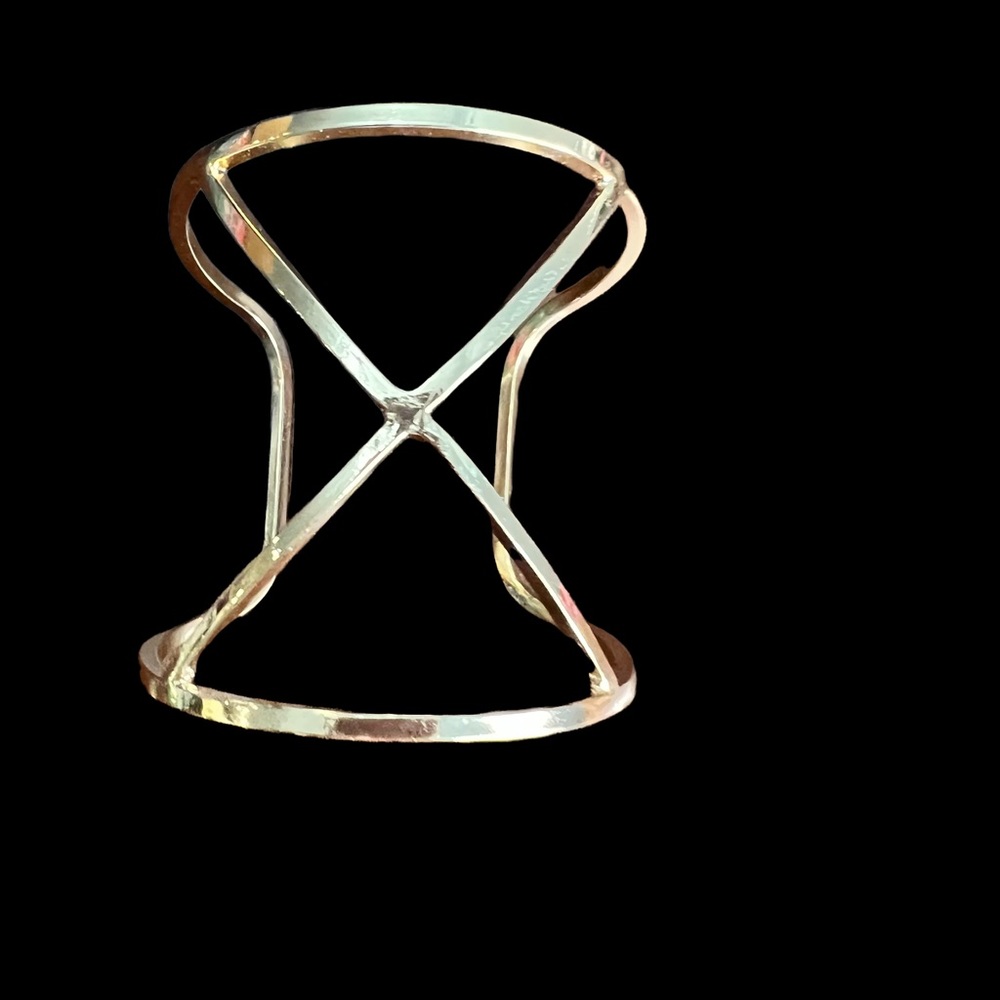 Gold Tone Cuff Bracelet - Picture 1 of 11
